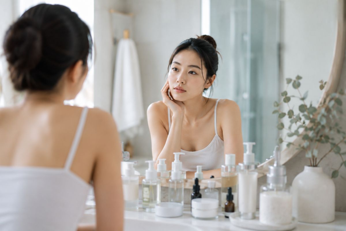 Healthy skincare routine reaching a plateau despite quality skincare products