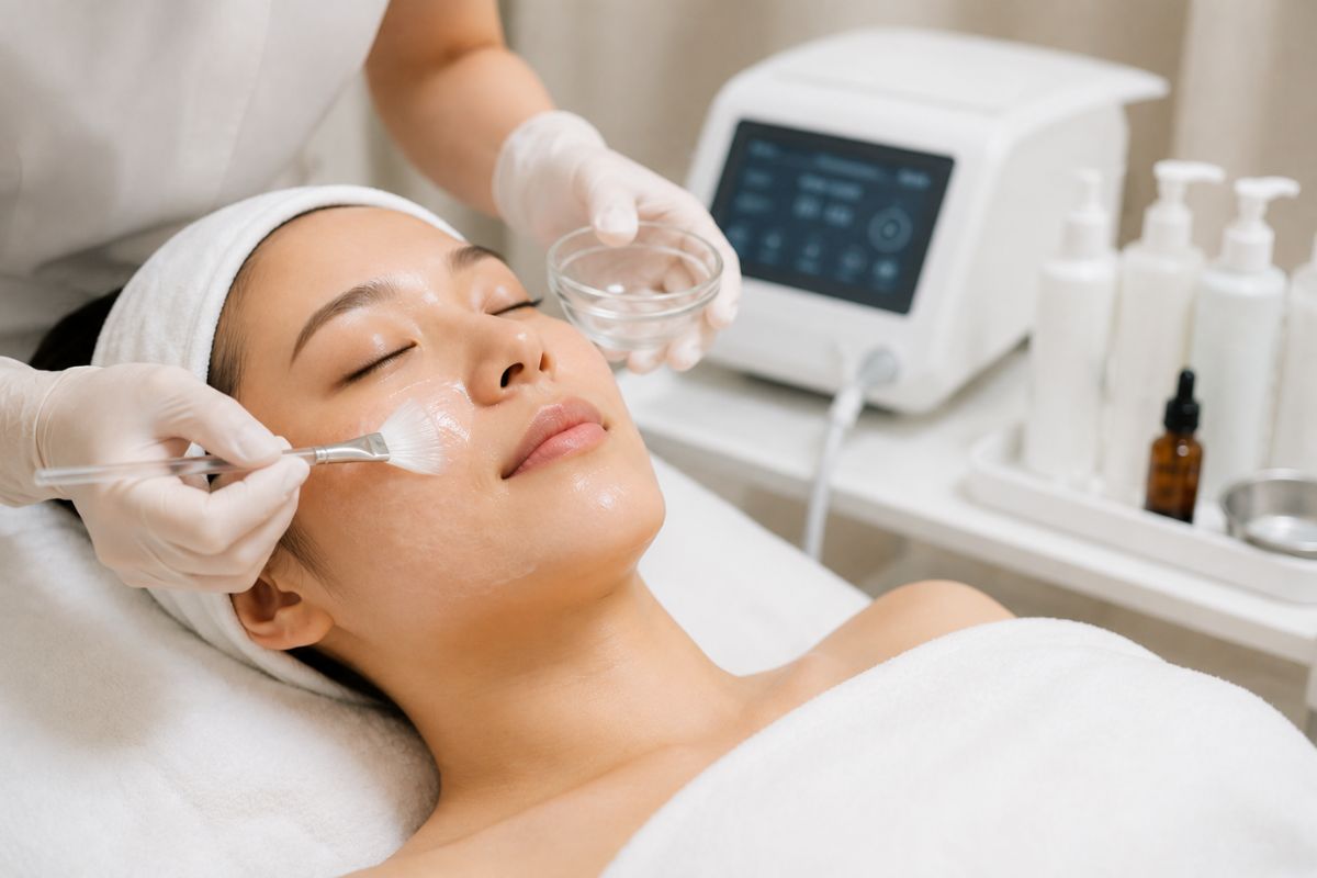 Professional Carboxy Facial supporting brighter and healthier-looking skin